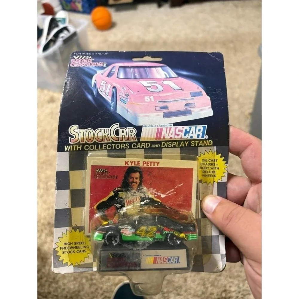 NASCAR Kyle Petty #42 Mello Yello Diecast & Dale Earnhardt Jr #88 Ornament Lot